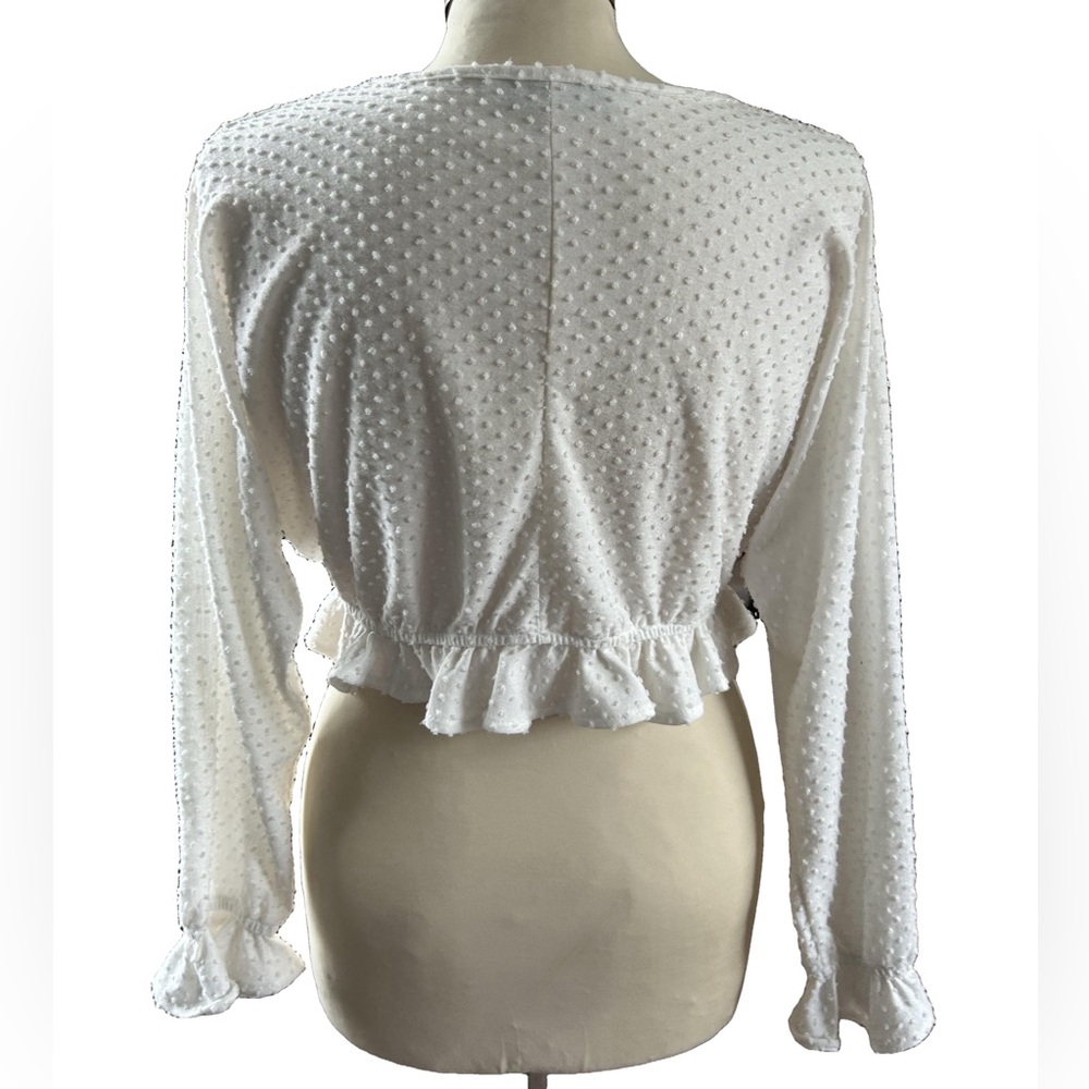 Audrey 3+1 Long-sleeve Crop Top - Picture 2 of 5